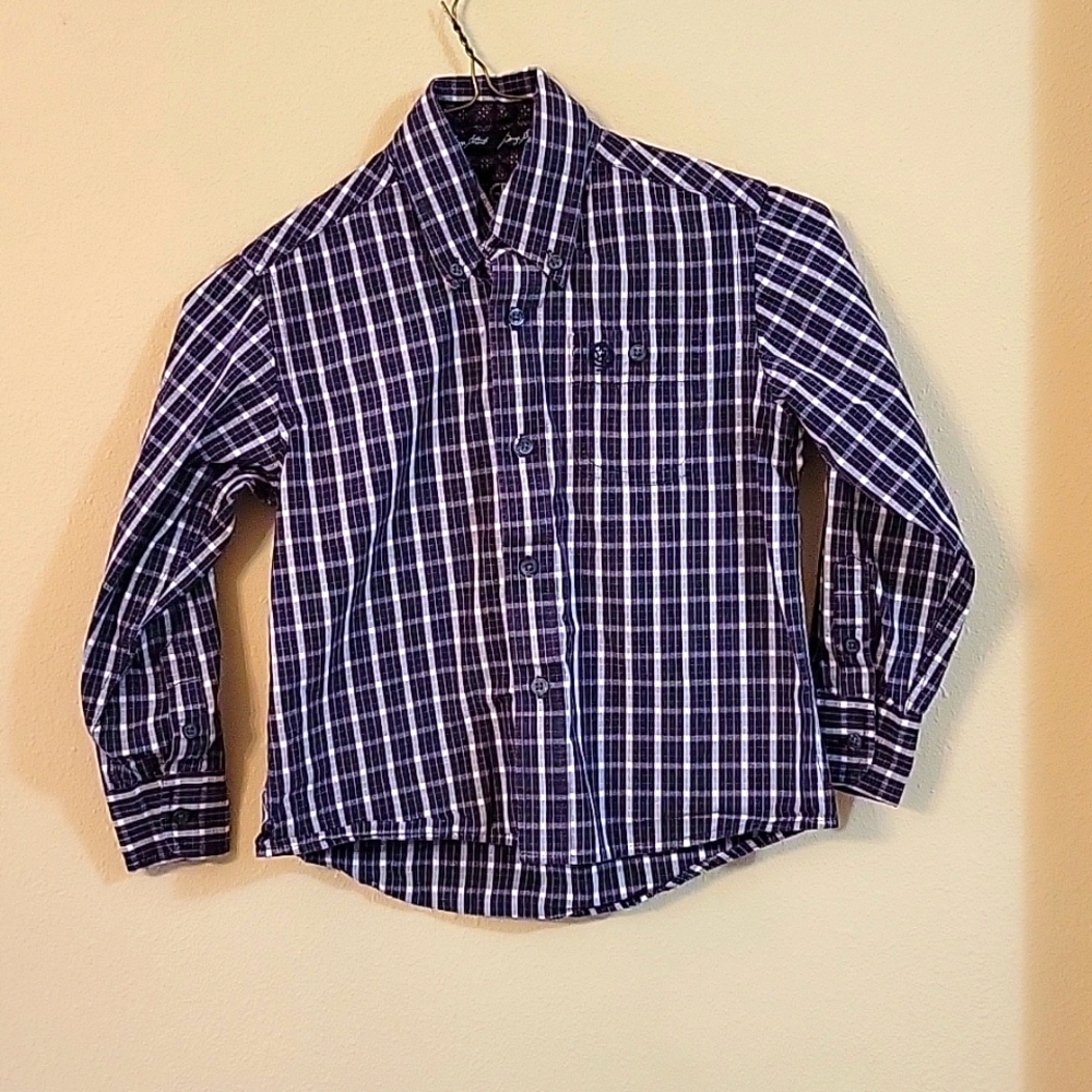 Wranglers George Strait Kids Button Up Western Shirt